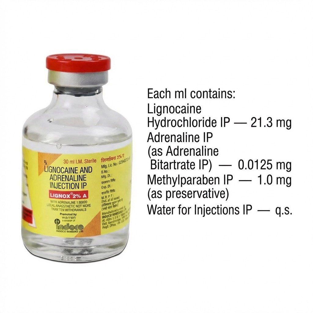 Indoco Warren Lignox Lignocaine 2% (Pack Of 24)