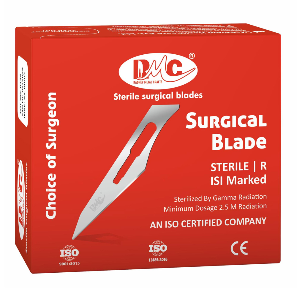 RMC Sterile BP Surgical Blade Size #18 (Pack of 100)