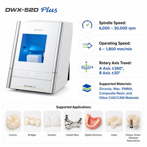 Roland DWX-52D Plus 5-Axis Dental CAD/CAM Milling Machine