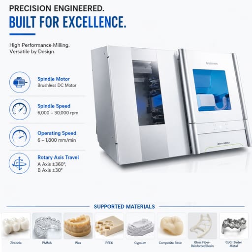 Roland DWX-52DCi Dry Dental CAD/CAM Milling Machine