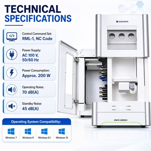 Roland DWX-52DCi Dry Dental CAD/CAM Milling Machine