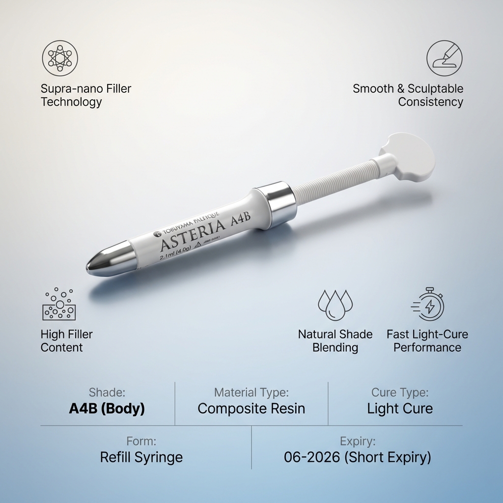 Tokuyama Palfique Asteria Refill Body Shade - A4B (Short Expiry 06-2026)