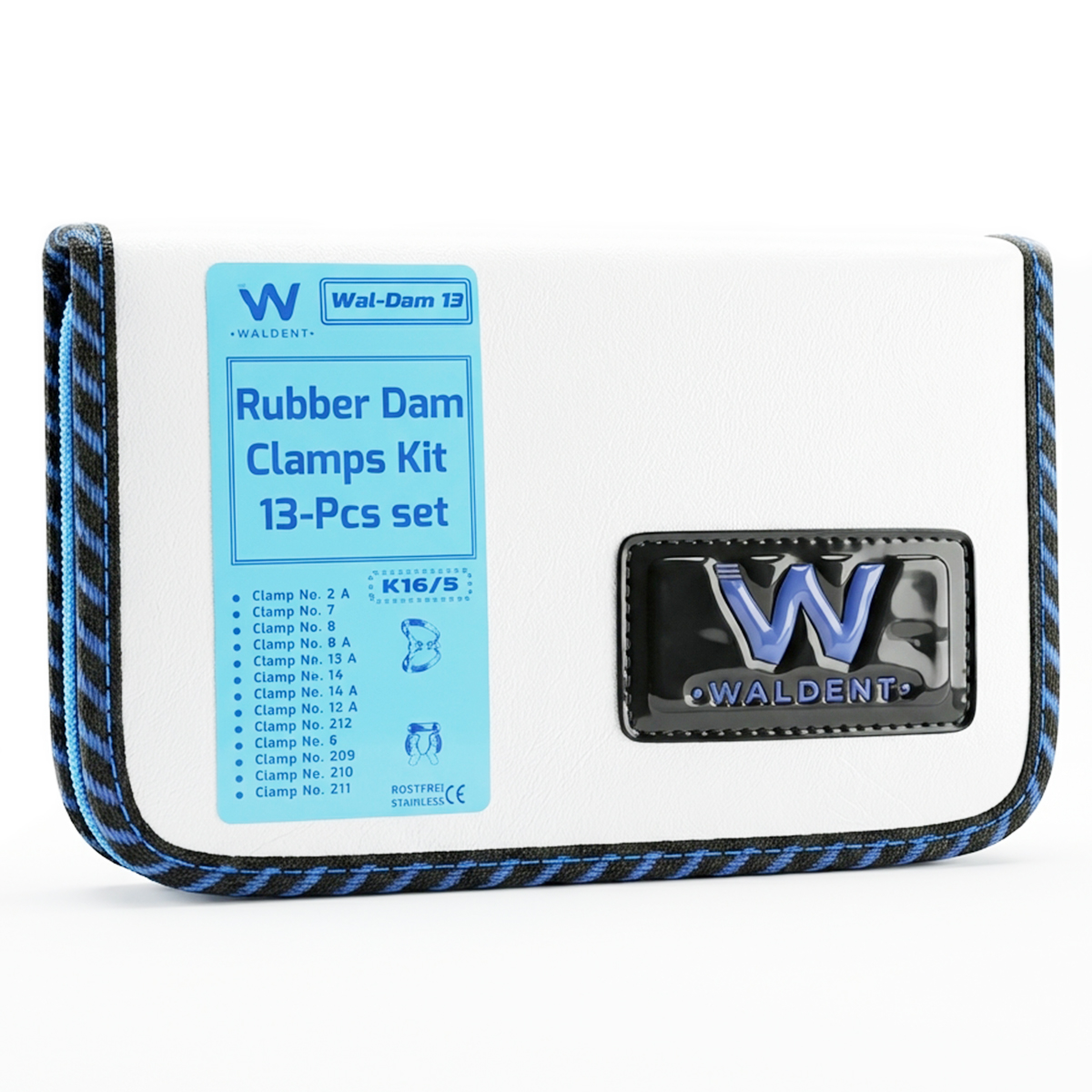 Waldent Rubber Dam Clamps Kit - Set of 13 (K16/5)