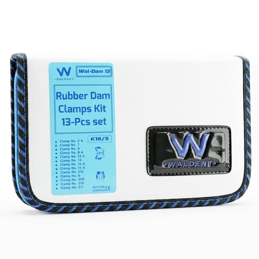 Waldent Rubber Dam Clamps Kit - Set of 13 (K16/5)