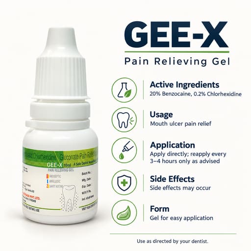 Sandika Pharma Gee - X Pain Relieving Gel (Pack of 10) (Short Expiry 02-2027)