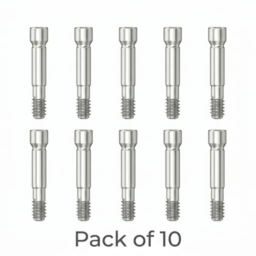 Mediden Neodent GM Compatible Titanium Abutment Screw (S-147-1) (Pack of 10)