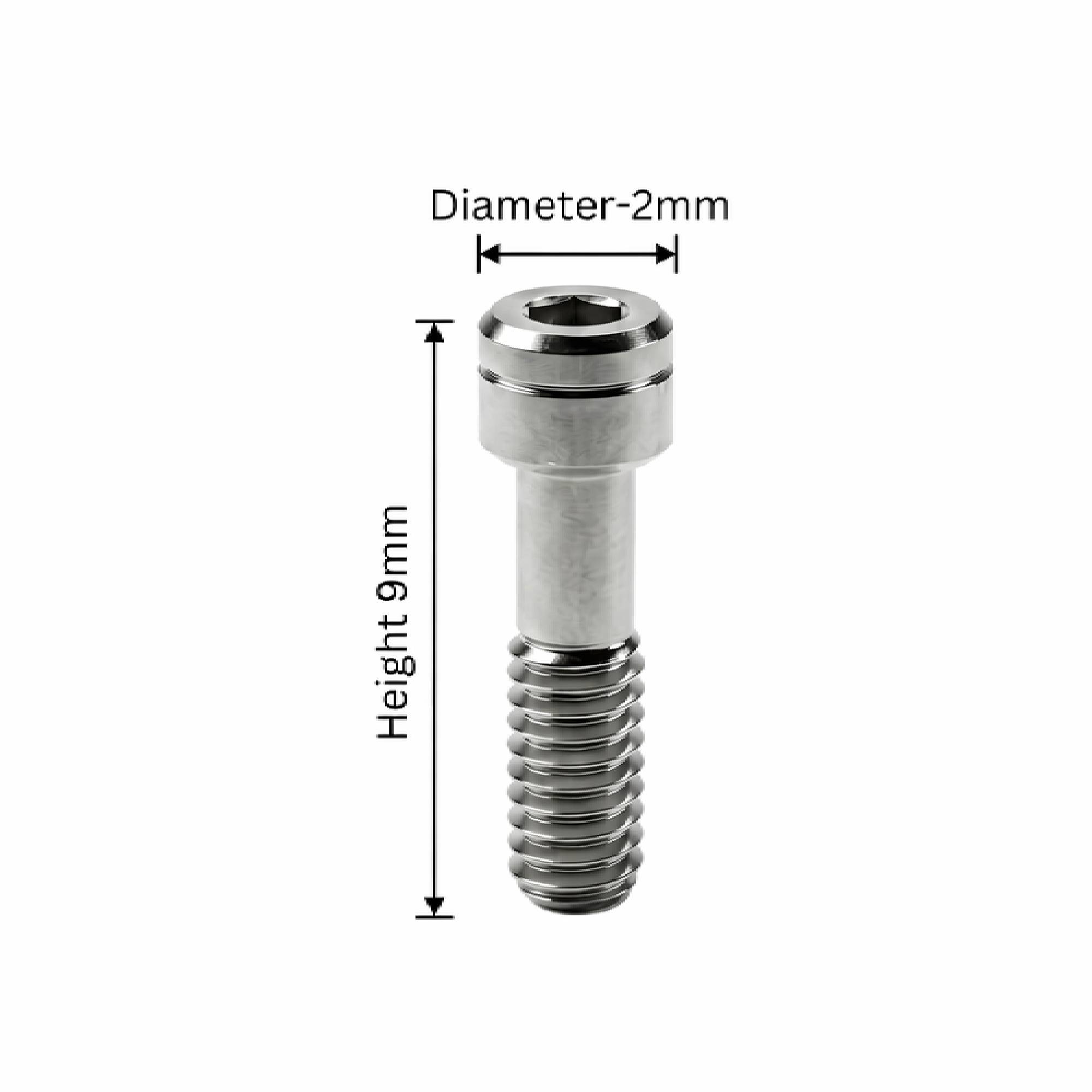 Mediden DIO UFII Regular Compatible Titanium Abutment Screw (S-32) (Pack of 10)