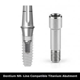 Mediden Dentium NR- Line Compatible Titanium Abutment Screw (S-22) (Pack of 10) - 6