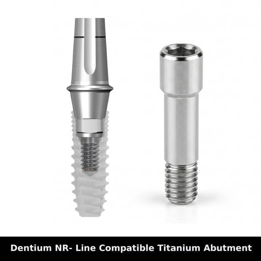 Mediden Dentium NR- Line Compatible Titanium Abutment Screw (S-22) (Pack of 10)