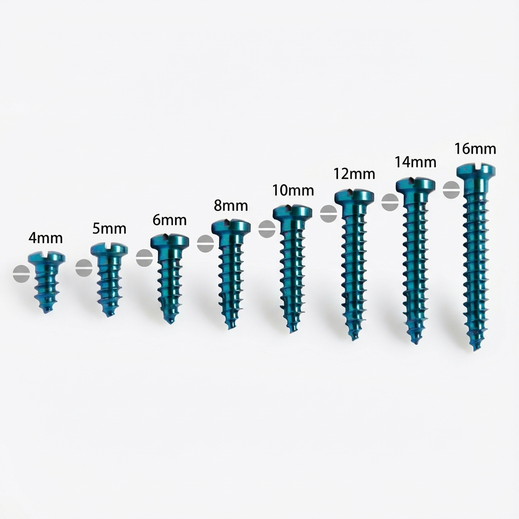 SK Surgicals Titanium Single Slot Screws - 2.5mm