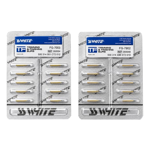 SS White Trimming & Finishing Bur-12 Blades (Pack of 10)