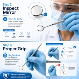 Samit Mouth Mirror & Handle (Pack Of 10) - 7