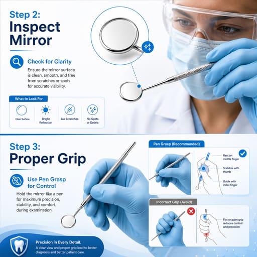 Samit Mouth Mirror & Handle (Pack Of 10)