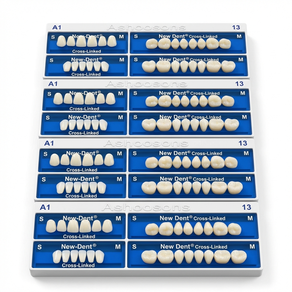 API Acrylic Teeth Sets - NewDent A1 (Pack of 4 Sets)