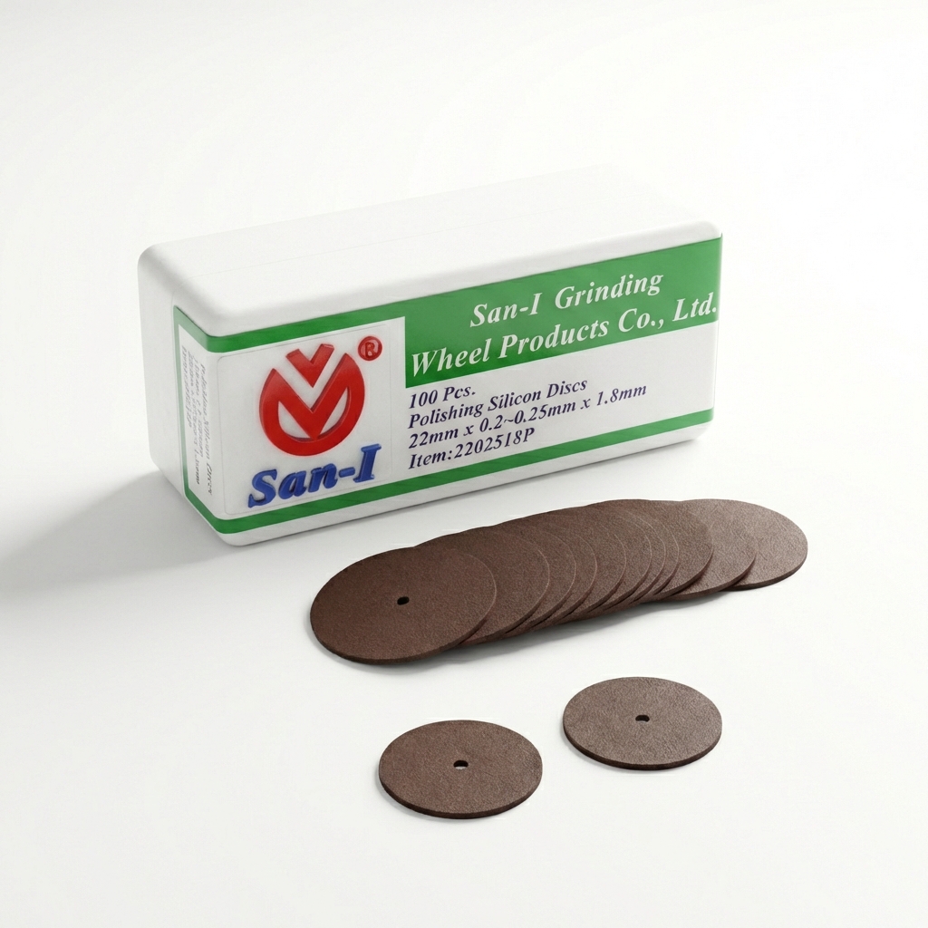 San-I Silicon Carbide Surface Grinding & Seperation Discs for Ceramics 22mm x 0.2-0.25mm x 1.8mm (100pcs)