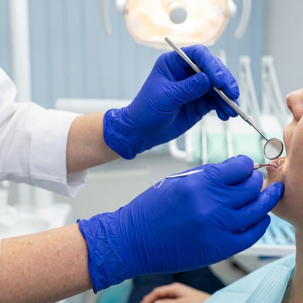 Waldent Nitrile Examination Gloves Blue (Pack of 80 Pcs)