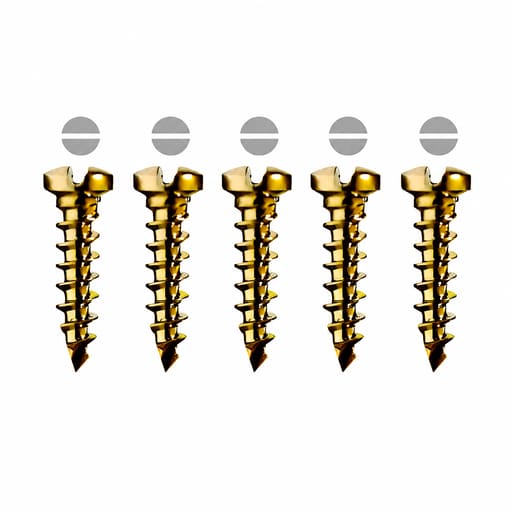 SK Surgicals Titanium Locking Screws - 2mm x 8mm (2008TLC) (Pack of 5 )
