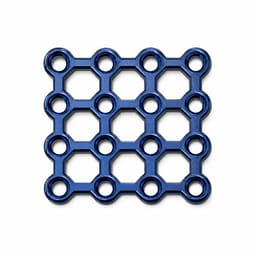 SK Surgicals Titanium Mini Bone Locking Plates Continuous - 2mm (16 Holes) 200.12016T