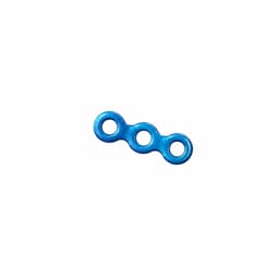 SK Surgicals Titanium Mini Bone Plates Continuous - 2.5mm (3 Holes) 205.301T (Pack of 2 )