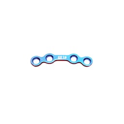 SK Surgicals Titanium Mini Bone Plates Orbital With Gap - 2mm (4 Holes) 200.410T (Pack of 2)