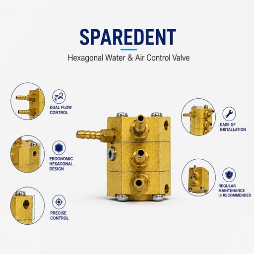 Sparedent Hexagonal Water & Air Control Valve