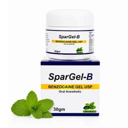 Sparcaine SparGel-B Benzocaine 20% w/w Topical Oral Anaesthetic Gel - Mint Flavour
