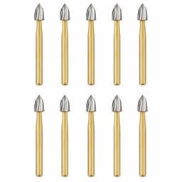 SS White Flame Finishing Bur-12 Blades #7108 (Pack Of 10)