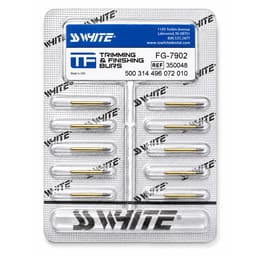SS White Needle Finishing Bur-12 Blades #7902 (Pack Of 10)
