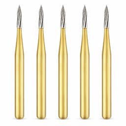 SS White Needle Finishing Bur-12 Blades #7902 (Pack Of 5)