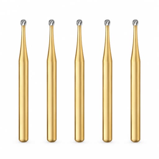 Ss White Round Finishing Bur-12 Blades #7003 (Pack Of 5)