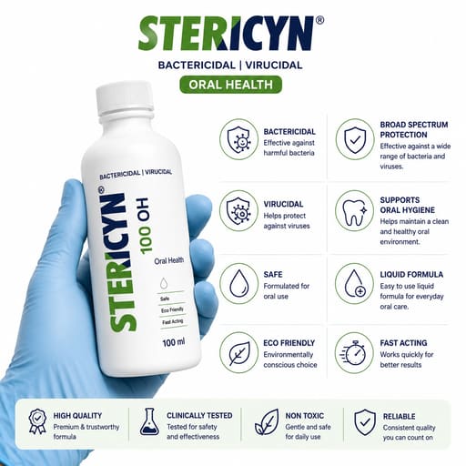 SteriCyn OH 100 PPM Hypochlorous Acid Oral Health Solution