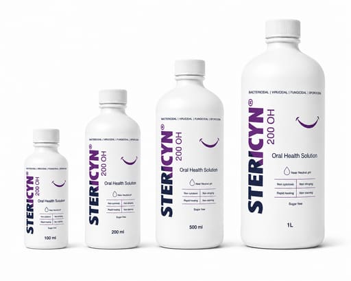 SteriCyn OH 200 PPM Hypochlorous Acid Oral Health Solution