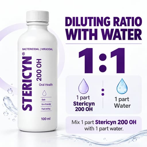 SteriCyn OH 200 PPM Hypochlorous Acid Oral Health Solution