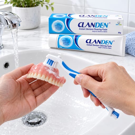Stim Clanden Denture Cleansing Paste 80 Gms (Pack Of 6)