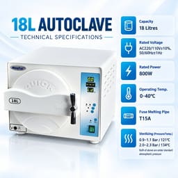 Sun N-Class Front Loading Autoclave - 18 litres - 3