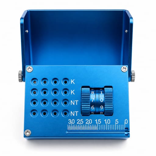 SuperEndo Autoclavable Aluminium Endo Box with File Counting Scale - 16 Holes
