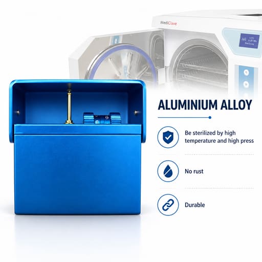 SuperEndo Autoclavable Aluminium Endo Box with File Counting Scale - 16 Holes
