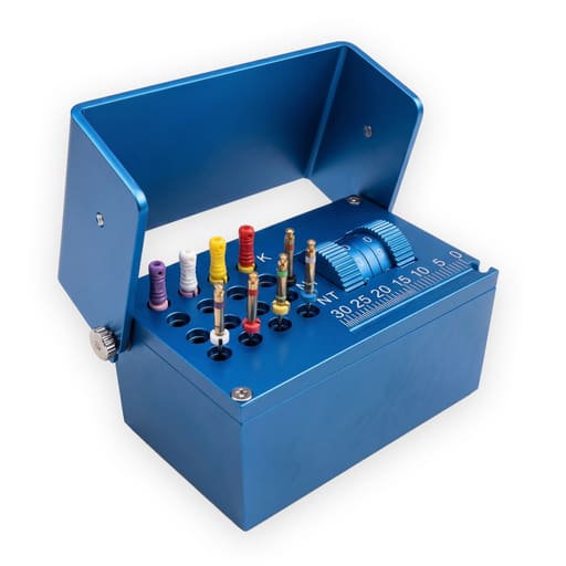 SuperEndo Autoclavable Aluminium Endo Box with File Counting Scale - 16 Holes