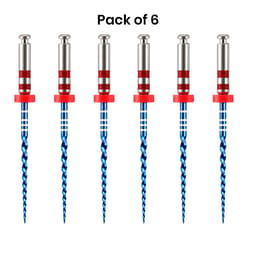 SuperEndo Blue Files 21mm #06/25 (B3) (Pack of 6)