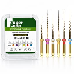 SuperEndo Gold-Flex Rotary Files (Pack of 6)