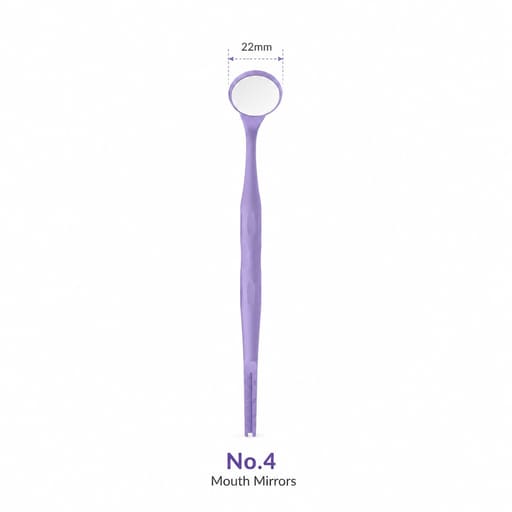 SuperEndo MaxVision Rhodium-Coated Anti-Fog Mouth Mirror (Pack of 10)