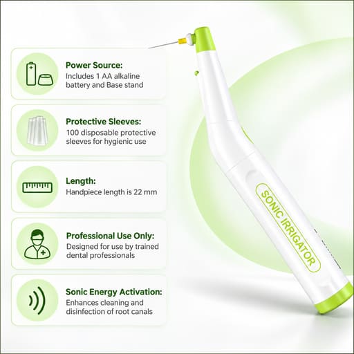 SuperEndo Sonic Flush Endo Irrigator LED (120 Tips Free)