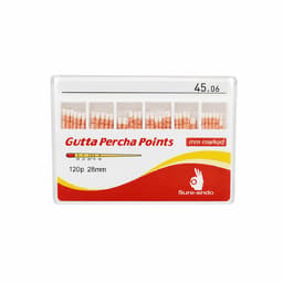Sure Endo Gutta Percha Length Marked - 6% #45 (Pack of 120) - 2