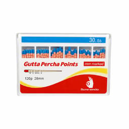 Sure Endo Gutta Percha Length Marked - 6% #30 (Pack of 120)