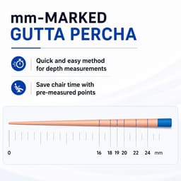 Sure Endo Gutta Percha Length Marked - 6% (Pack of 60) - 3