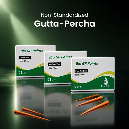 Sure Endo Gutta Percha Non Standardized (Pack of 100)