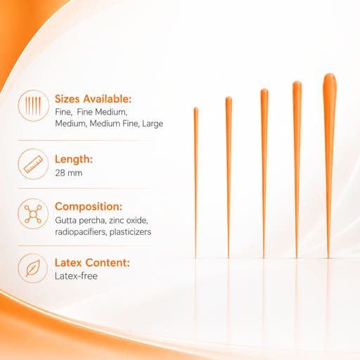 Sure Endo Gutta Percha Non Standardized (Pack of 100)
