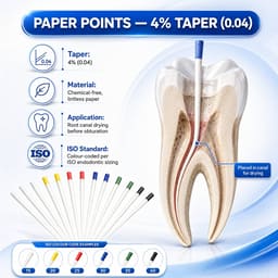 Sure Endo Paper Points - 4% (Pack of 180) - 9