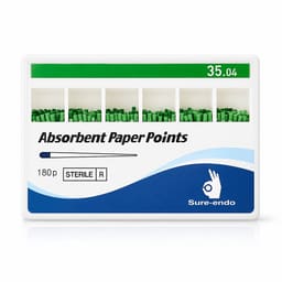 Sure Endo Paper Points - 4% (Pack of 180) - 6