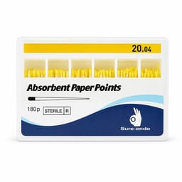 Sure Endo Paper Points - 4% (Pack of 180) - 3